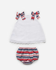 "Kennedy" Nautical Dress & Bloomers set
